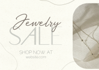 Clean Minimalist Jewelry Sale Postcard Image Preview