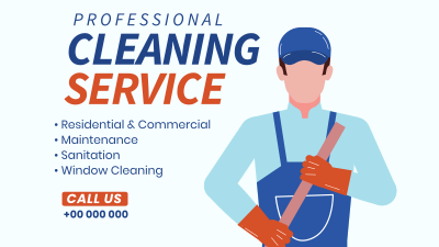 Janitorial Cleaning Facebook event cover Image Preview