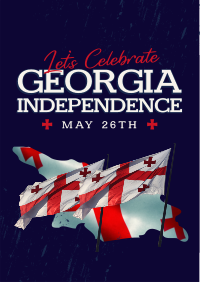 Let's Celebrate Georgia Independence Flyer Image Preview