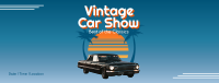 Vintage Car Show Facebook cover Image Preview
