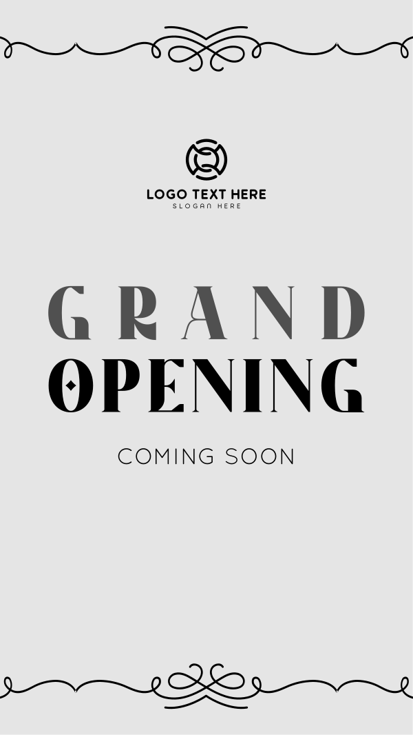 Elegant Grand Opening Instagram Story Design