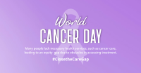 Cancer Day Ribbon Pin Facebook ad Image Preview