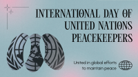 Minimalist Day of United Nations Peacekeepers Facebook Event Cover Design
