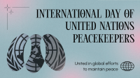 Minimalist Day of United Nations Peacekeepers Facebook Event Cover Preview