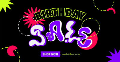Hippie Birthday Sale Facebook ad Image Preview