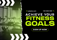 Fitness Gym Training Postcard Design