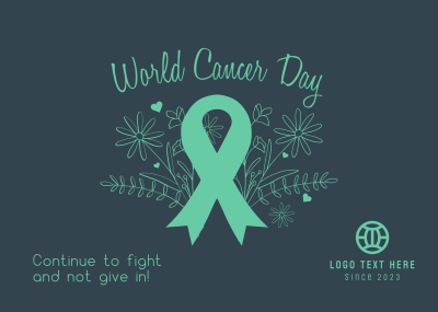 World Cancer Day Postcard Image Preview