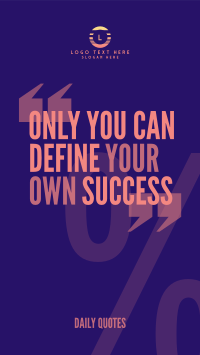 Your Own Success Facebook story Image Preview