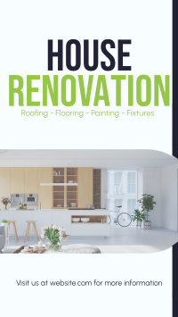 Renovation Construction Services Facebook Story Design