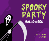 Spooky Party Facebook Post Design