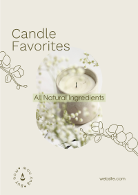 Scented Home Candle  Poster Design