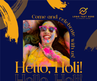 Hello Holi Facebook Post Preview