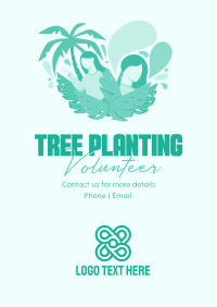 Minimalist Planting Volunteer Poster Image Preview