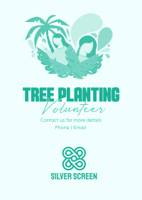 Minimalist Planting Volunteer Poster Image Preview