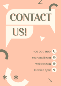 Business Contact Details Flyer Design