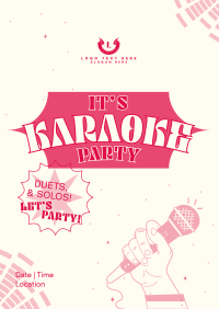 Karaoke Party Nights Flyer Design