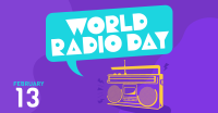 Retro Radio Day Facebook ad Image Preview