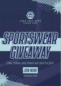 Sportswear Giveaway Flyer Design