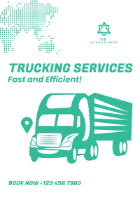 Truck Courier Service Poster Image Preview