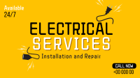 Electrical Service Facebook Event Cover Design