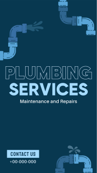 Plumbing Expert Services Facebook Story Design