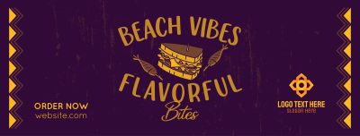 Flavorful Bites at the Beach Facebook cover Image Preview