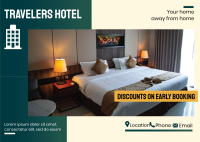 Travelers Hotel Postcard Image Preview