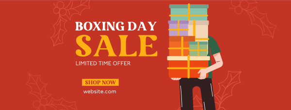 Boxing Day Mega Sale Facebook Cover Design Image Preview