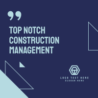 Construction Agency Testimony Instagram Post Design