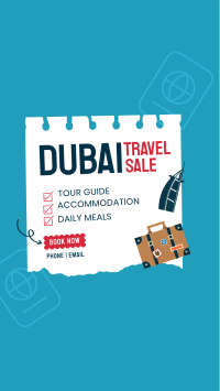 Dubai Travel Destination Facebook Story Design