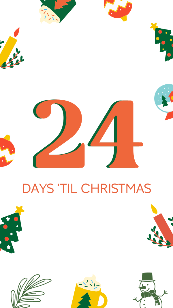 Quirky Christmas Countdown Instagram Story Design Image Preview