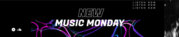 New Music Monday SoundCloud Banner Design Image Preview