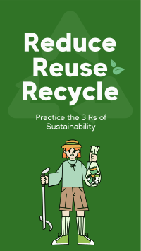 Triple Rs of Sustainability TikTok Video Image Preview