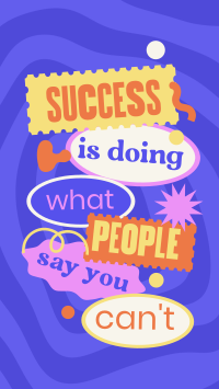 Success all the Way Instagram story Image Preview