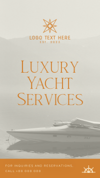 Luxury Yacht Services Instagram story Image Preview