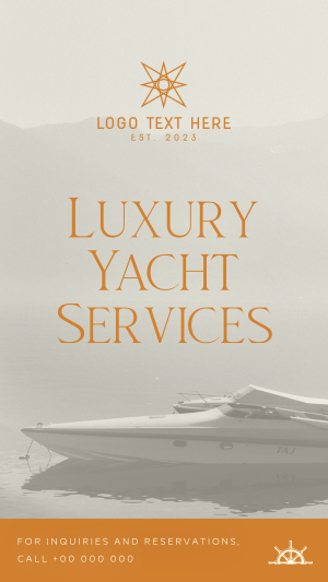 Luxury Yacht Services Instagram story Image Preview