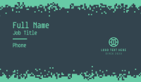 Retro Digital Pixel Business Card Design