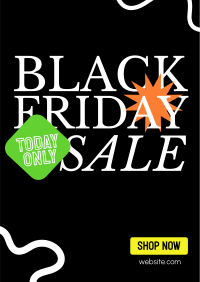 Black Friday Scribble Sale Flyer Image Preview