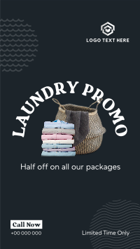 Laundry Delivery Promo Facebook Story Design