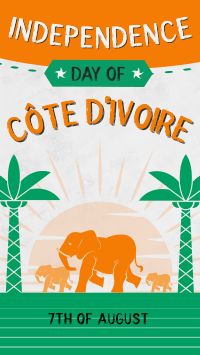 Ivory Coast Independence Day TikTok Video Design