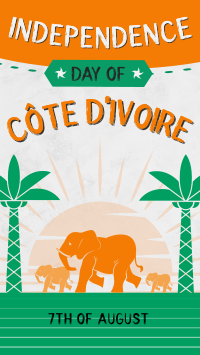 Ivory Coast Independence Day TikTok Video Image Preview