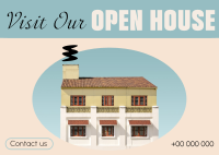 Minimal Open House Postcard Preview