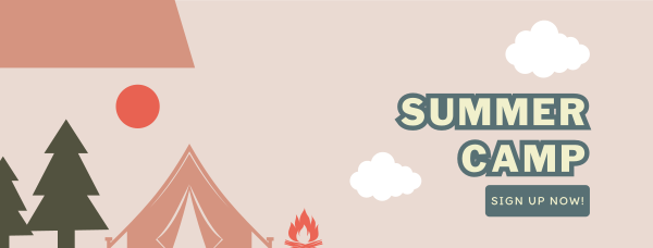 School Summer Camp  Facebook Cover Design Image Preview