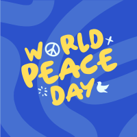 Quirky Peace Day Instagram Post Design