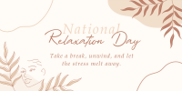 National Relaxation Day Twitter post Image Preview