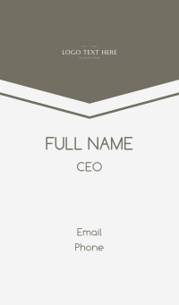 Professional Classy Wordmark Business Card Design