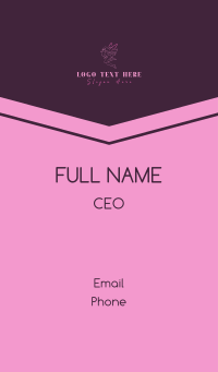 Pink Fairy Beauty Business Card Design