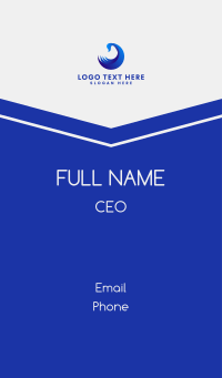 Blue Corporate Bird  Business Card Design