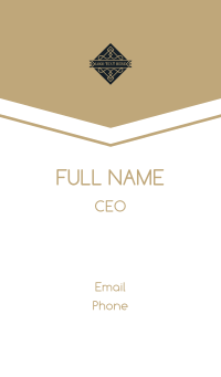 Classic Boutique Company Business Card Design