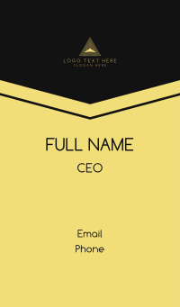 Pyramid Venture Capital Advisory Business Card Design